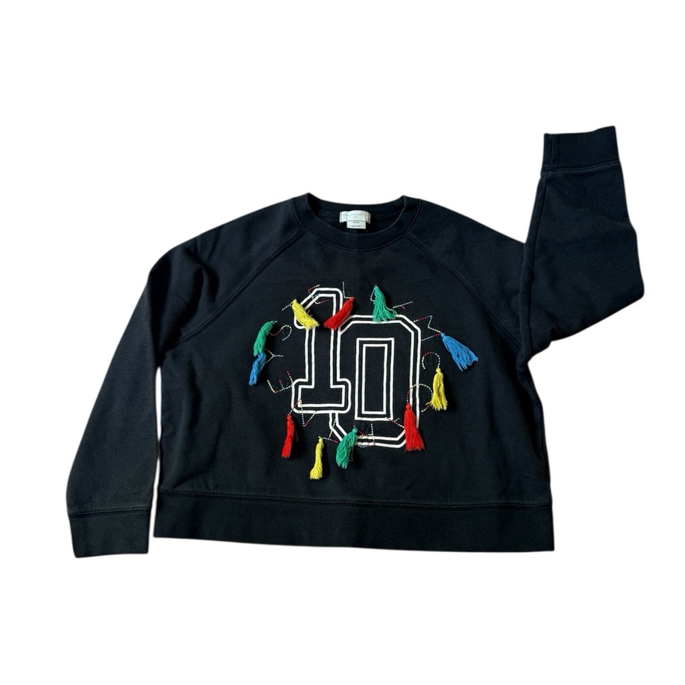 Stella McCartney Kids Tassel Cropped Sweatshirt | Sz 12 (Fits 8-10)